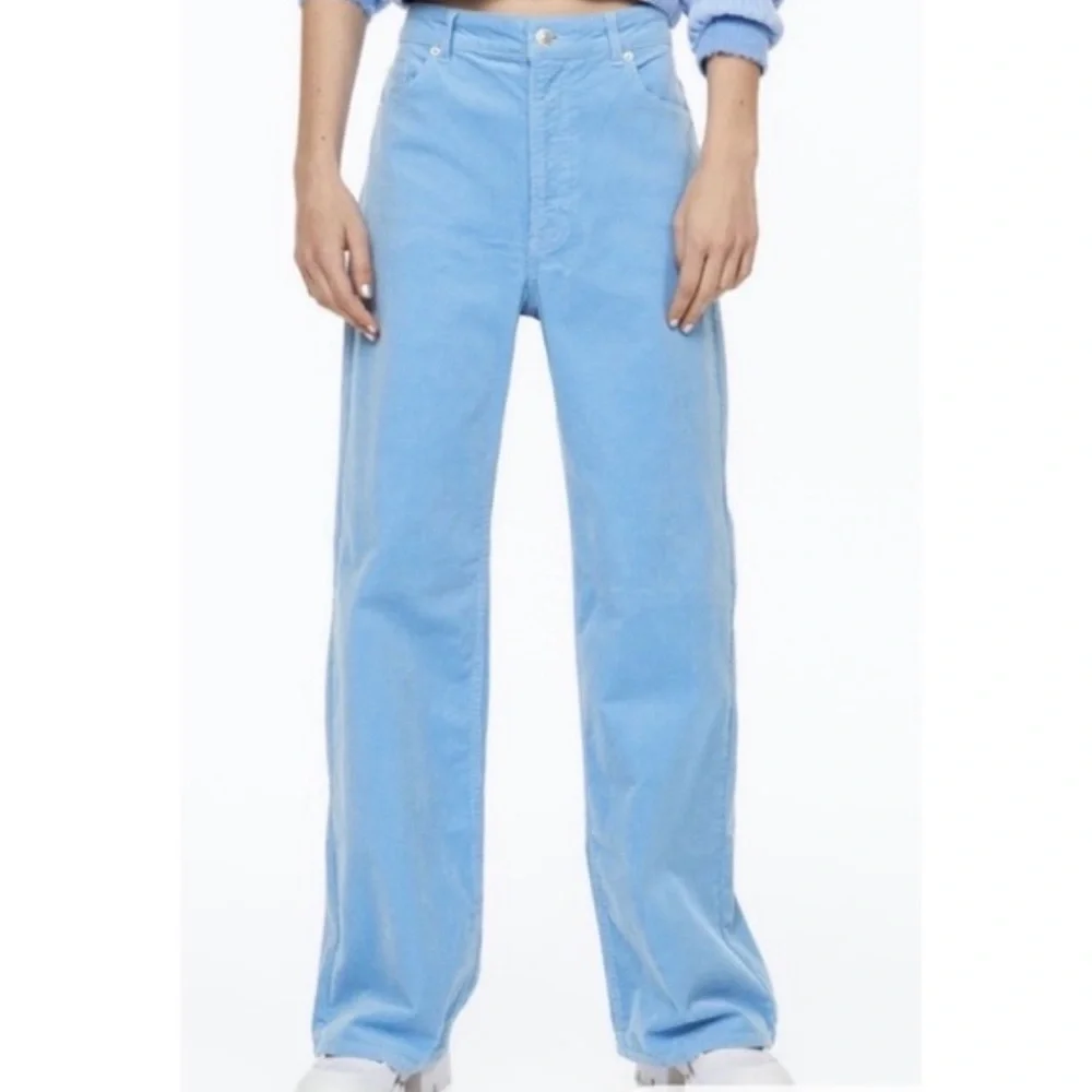 🖤H&M Blue Corduroy Pants - Picture 1 of 7
